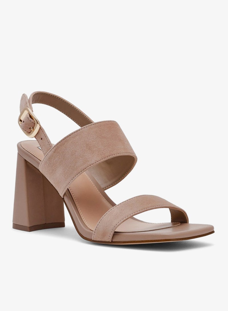 ستيف مادن صنادل بكعب معدني للأطفال من جلد السويد - Image 1